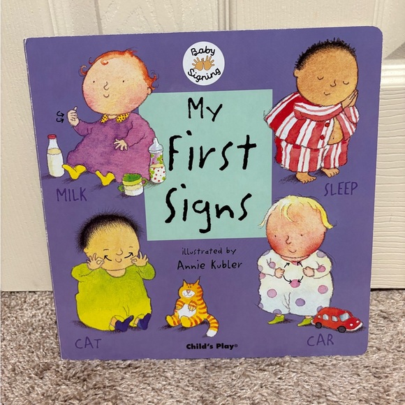 Baby sign language bundle my first signs board book parent education set EUC - Picture 3 of 7